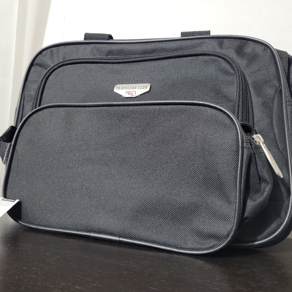 Travelers Club 14” Boarding Tote Bag + 10” Utility Kit Set, Travel CarryOn Combo